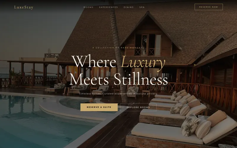 LuxeStay, a concept build from the Lab