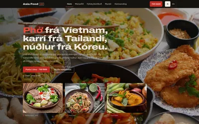Asia Food, vefurinn sem við smíðuðum