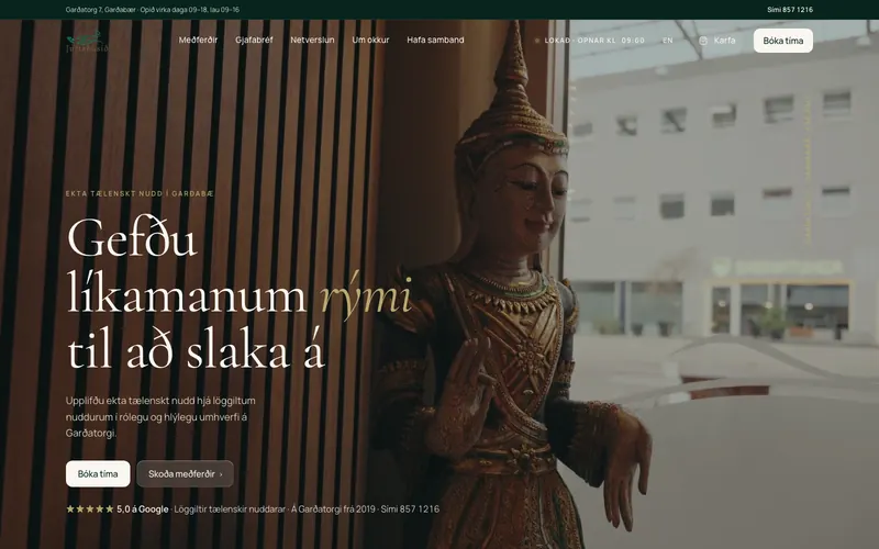 Jurtahúsið, vefurinn sem við smíðuðum
